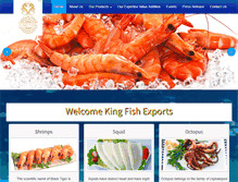 Tablet Screenshot of kingfishexports.com